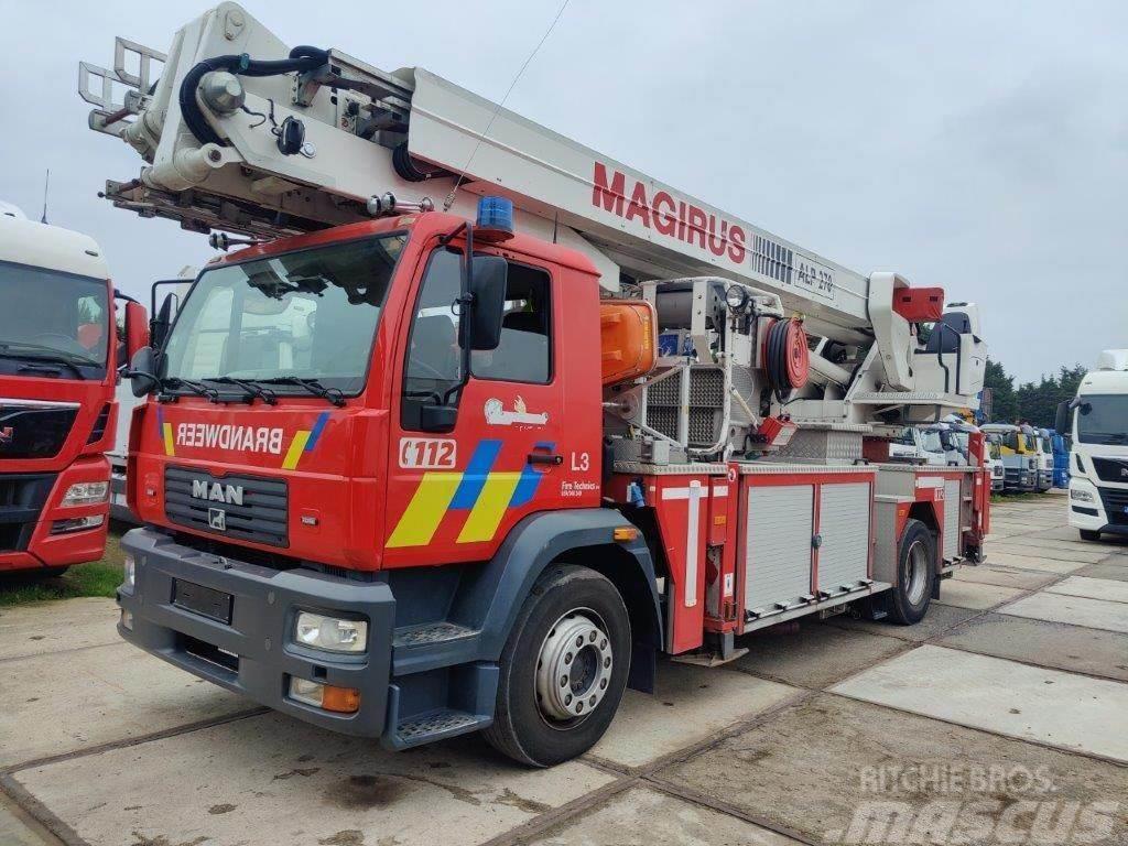 MAN 18.284 Magirus Hoogwerker / Firetruck / Ladderwage Itfaiye araçlari
