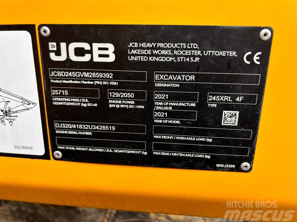 JCB 245 XR Paletli ekskavatörler