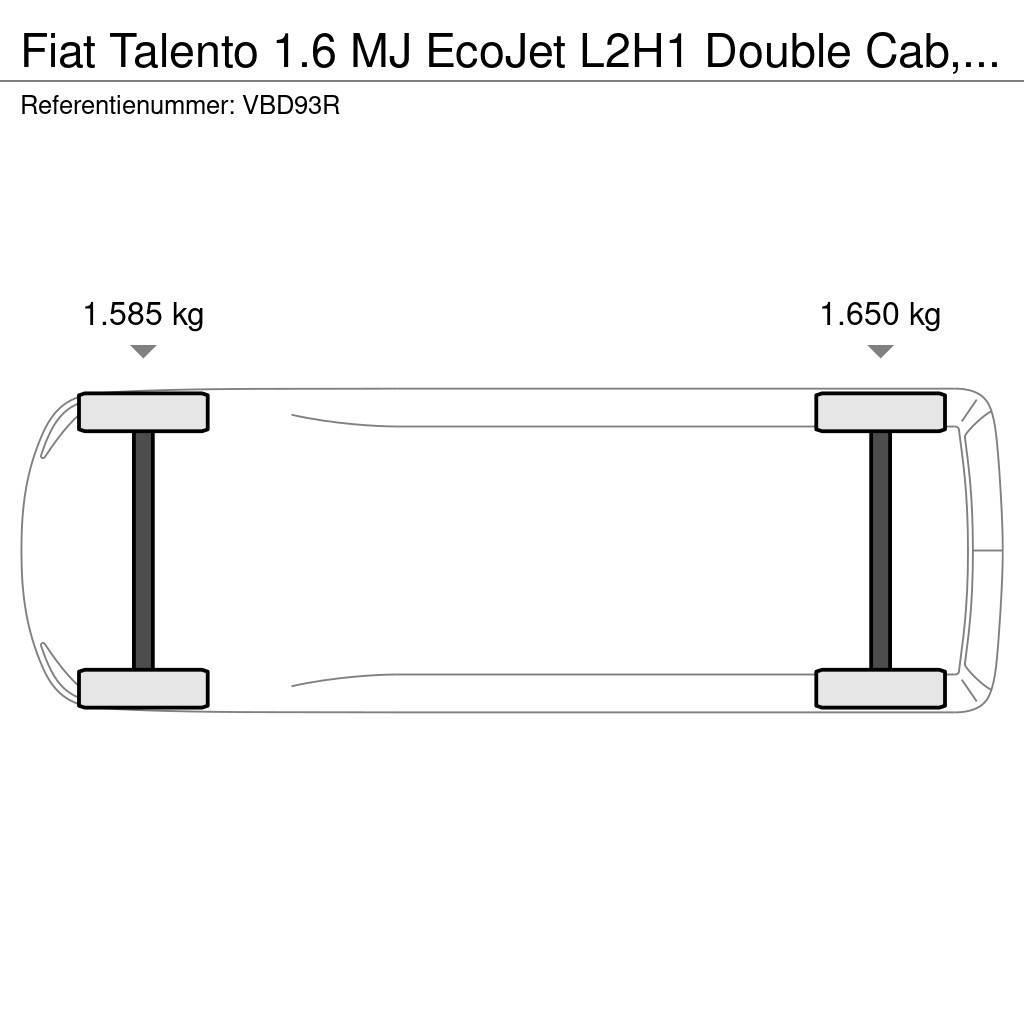 Fiat Talento 1.6 MJ EcoJet L2H1 Double Cab, Navi, Camer Kapali kasa kamyonetler