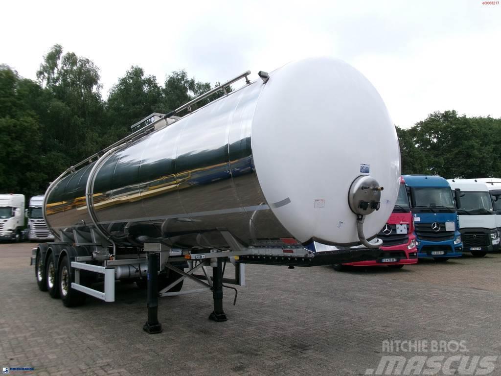 Maisonneuve Food tank inox 30 m3 / 1comp Tanker yari çekiciler