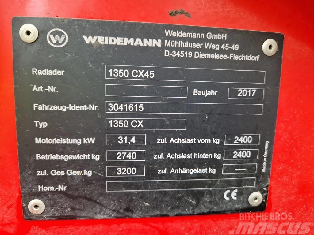 Weidemann 1350 CX45 Hoflader Radlader Hofschlepper Ön yükleyici ve kazicilar