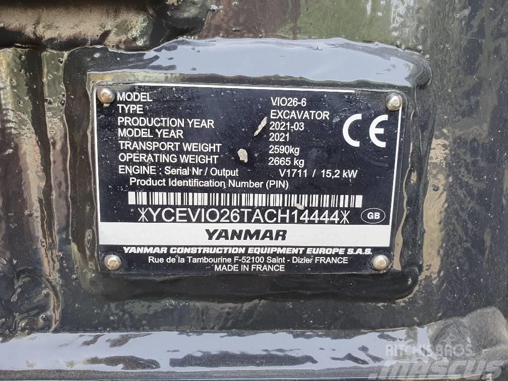 Yanmar Vio 27-5 Mini ekskavatörler, 7 tona dek