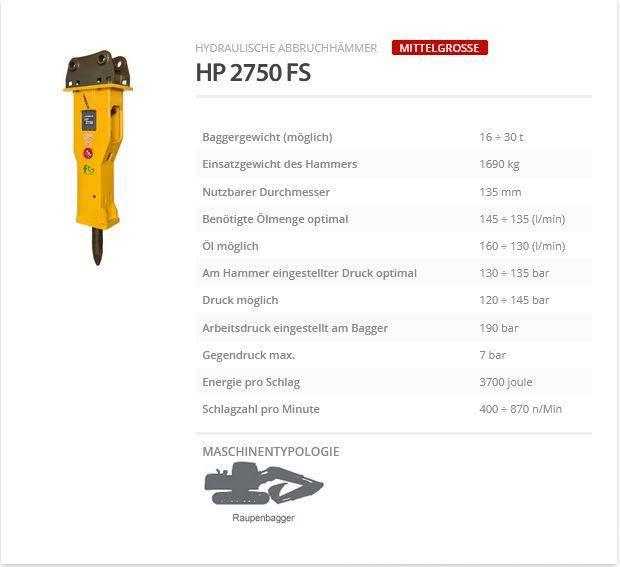 Indeco HP 2750 FS Hidrolik kırıcılar