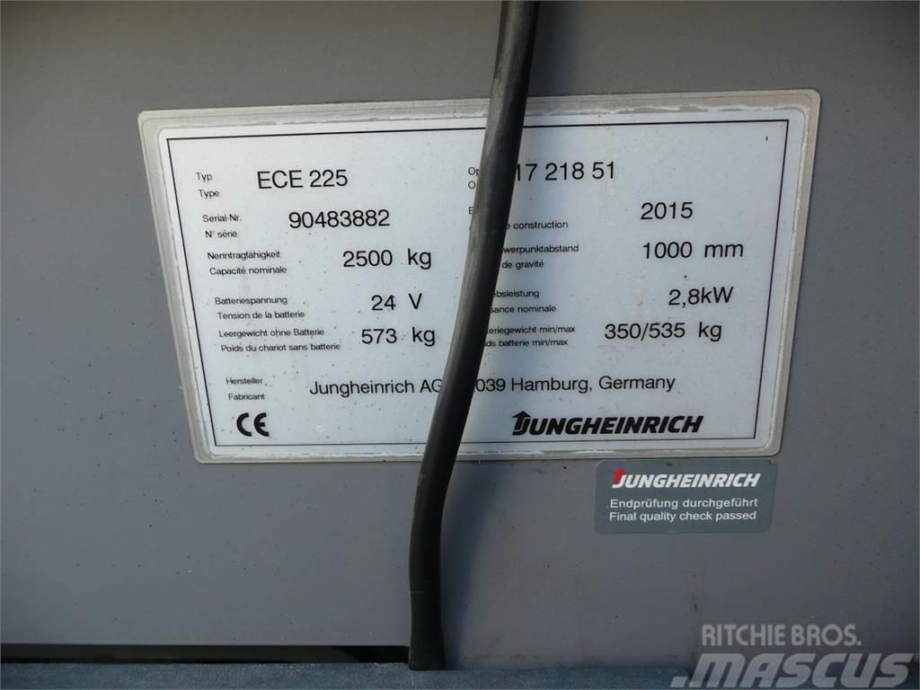Jungheinrich ECE 225 2380x510mm Düsük seviye siparis toplayici