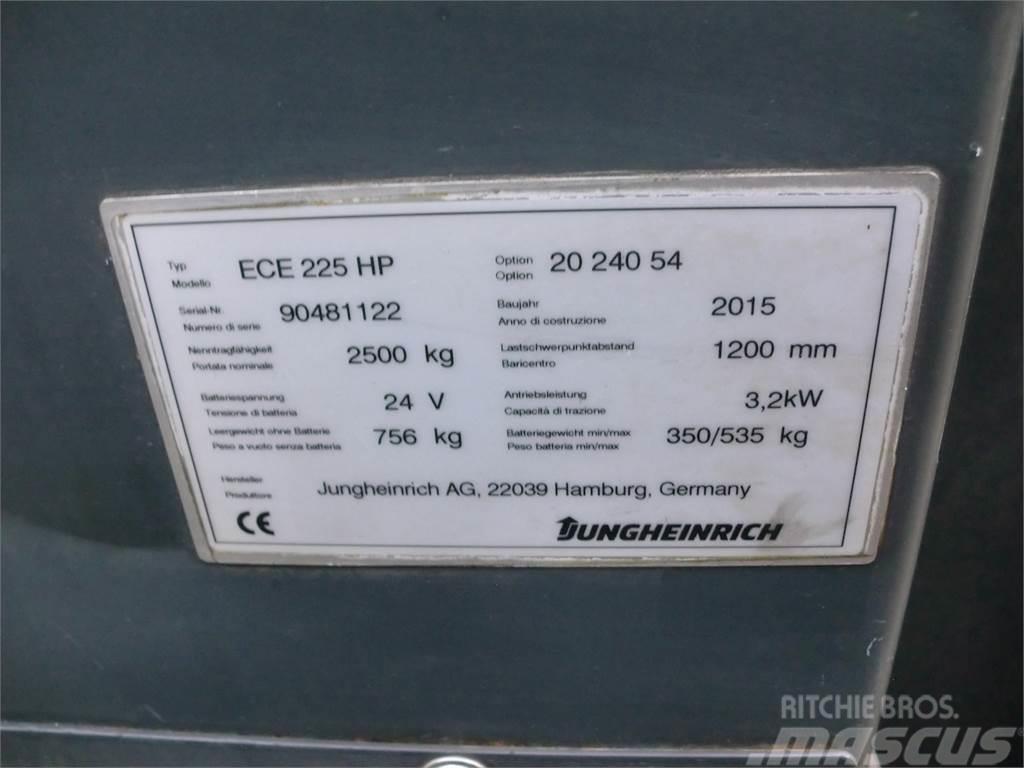 Jungheinrich ECE 225 HP 2400x540mm Düsük seviye siparis toplayici