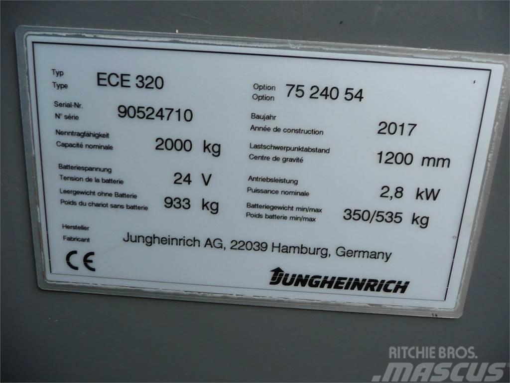 Jungheinrich ECE 320 2400x540mm Düsük seviye siparis toplayici