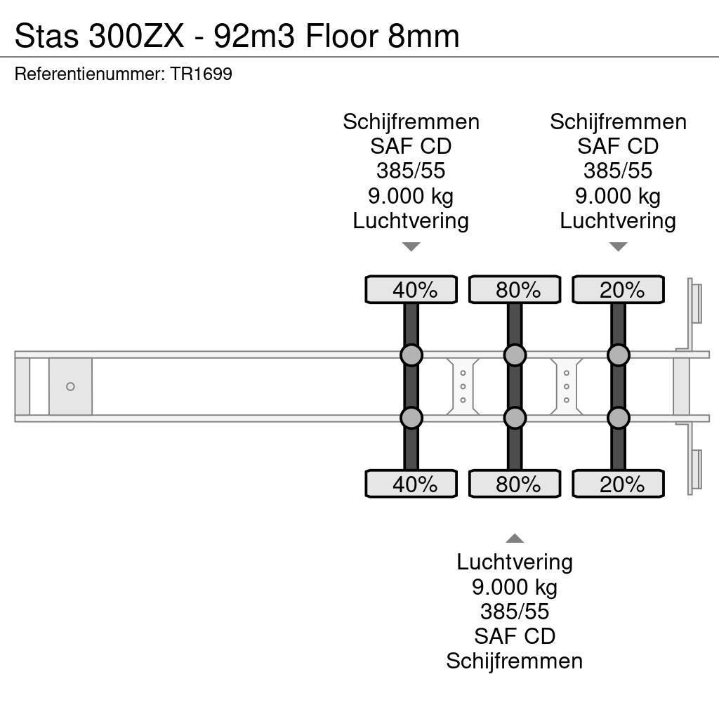 Stas 300ZX - 92m3 Floor 8mm Kayar zemin yarı römorklar
