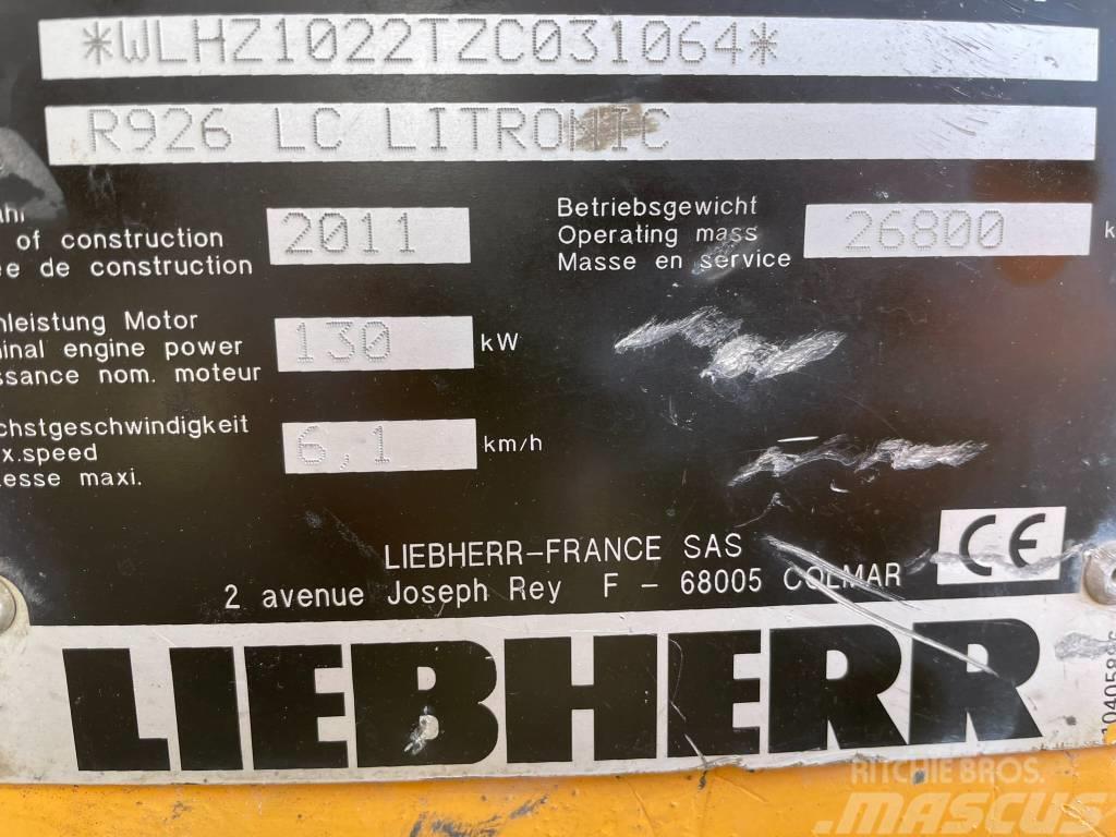 Liebherr R 926 LC Paletli ekskavatörler