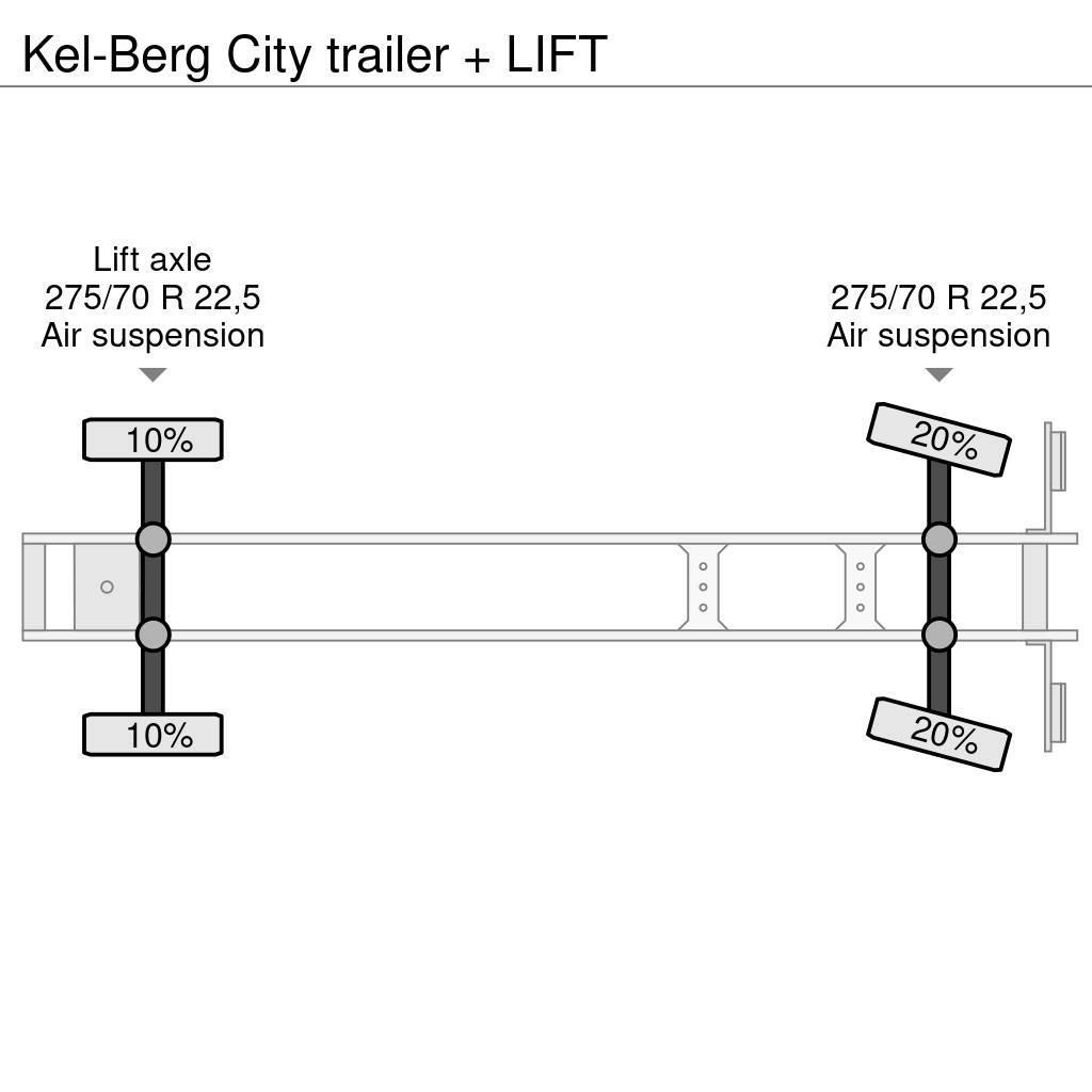 Kel-Berg City trailer + LIFT Perdeli yari çekiciler