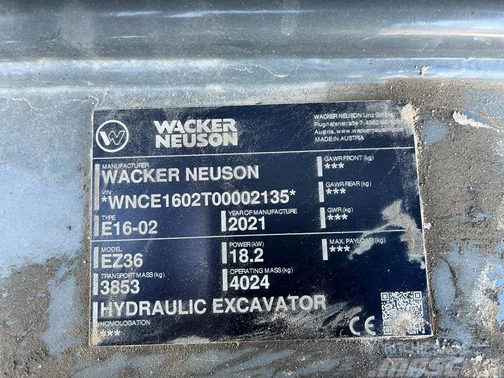 Wacker Neuson EZ 36 Mini ekskavatörler, 7 tona dek
