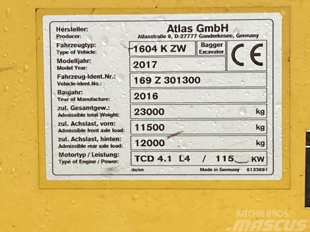 Atlas AB1604K Lastik tekerli ekskavatörler