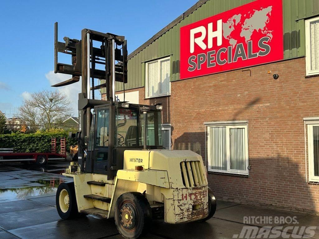 Hyster H8.00XL Hydraulic fork adjustment and side shift. Diger