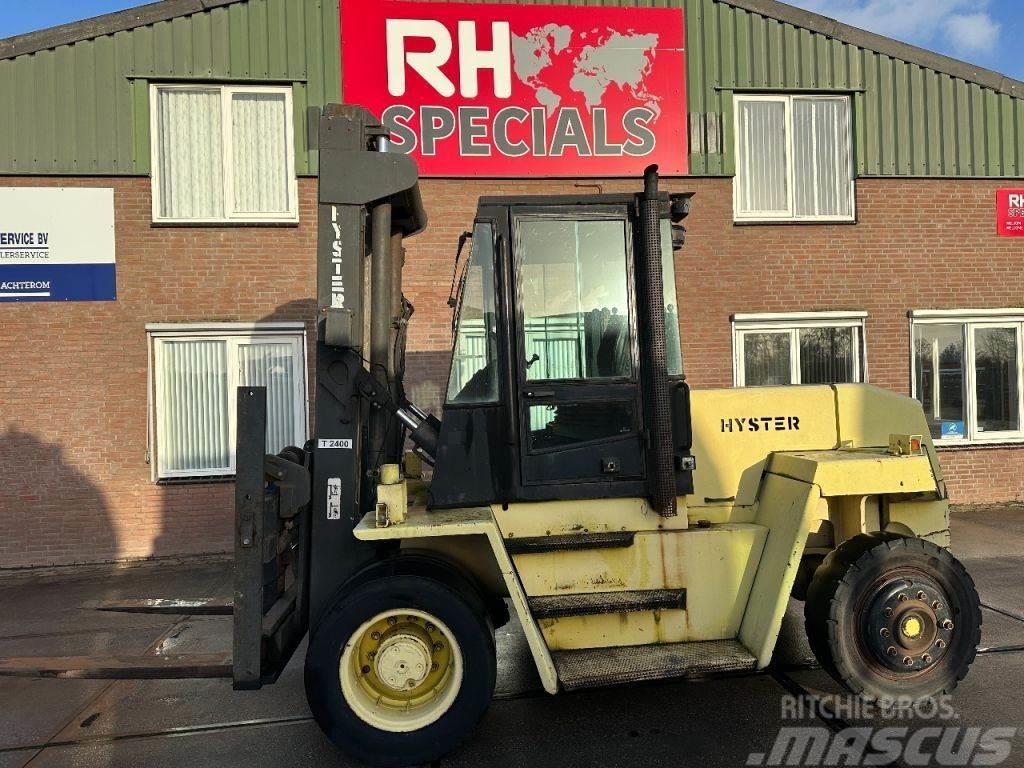 Hyster H8.00XL Hydraulic fork adjustment and side shift. Diger