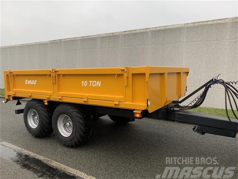 Tinaz 10 tons dumpervogn med slidsker Diger yol bakim makinalari