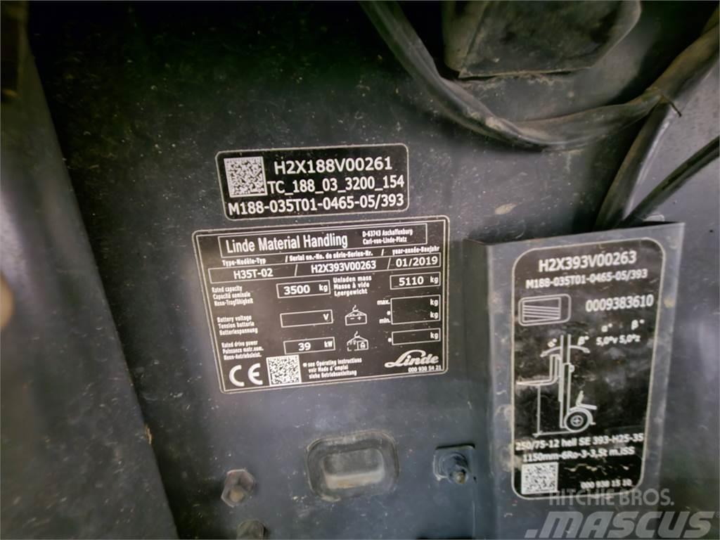 Linde H35T LPG'li forkliftler
