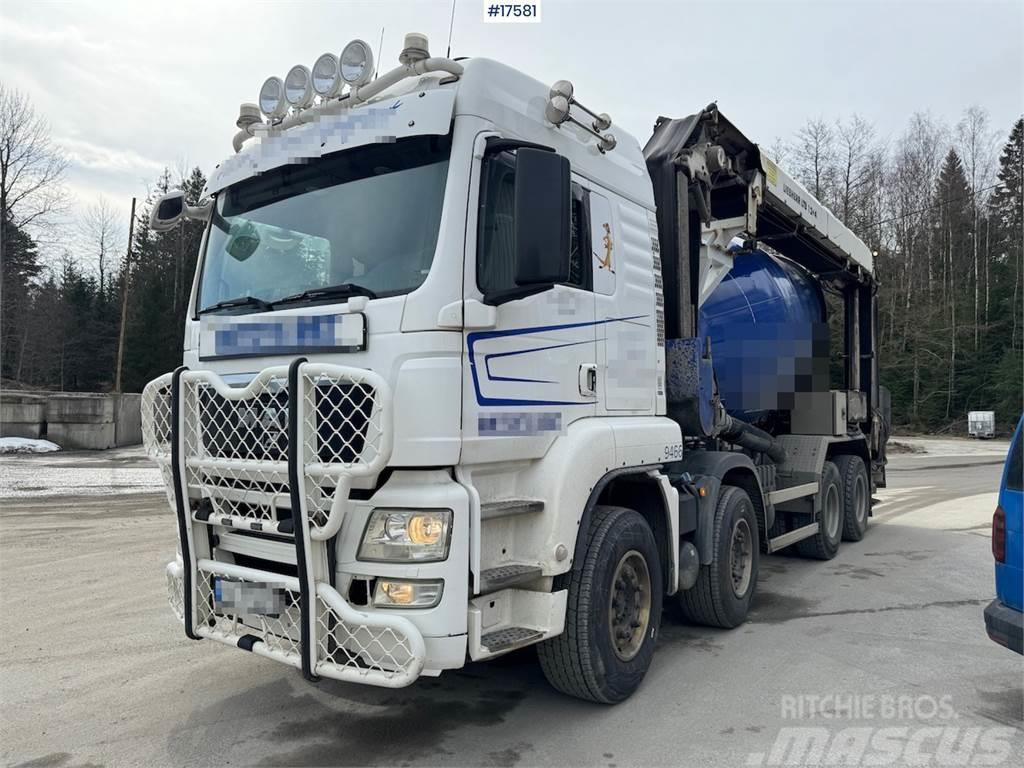 MAN TGS 35.540 8x4 concrete truck with band WATCH VIDE Transmikserler