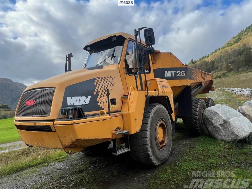 Moxy MT26 dumper. Belden kirma kaya kamyonu