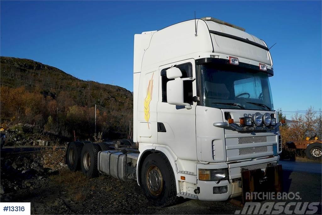 Scania R124 470 6x2 snow rigged Chassis Çekiciler