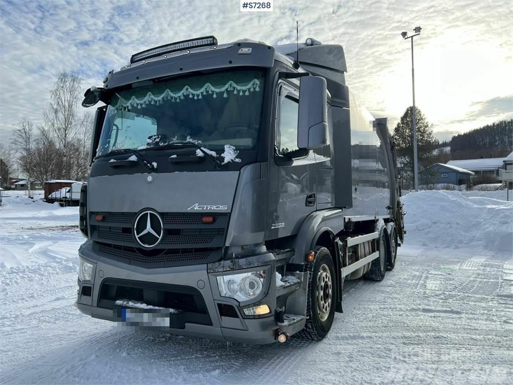 Mercedes-Benz Actros 963-0-C Garbage Truck Rear Loader SEE VIDEO Atik kamyonlari