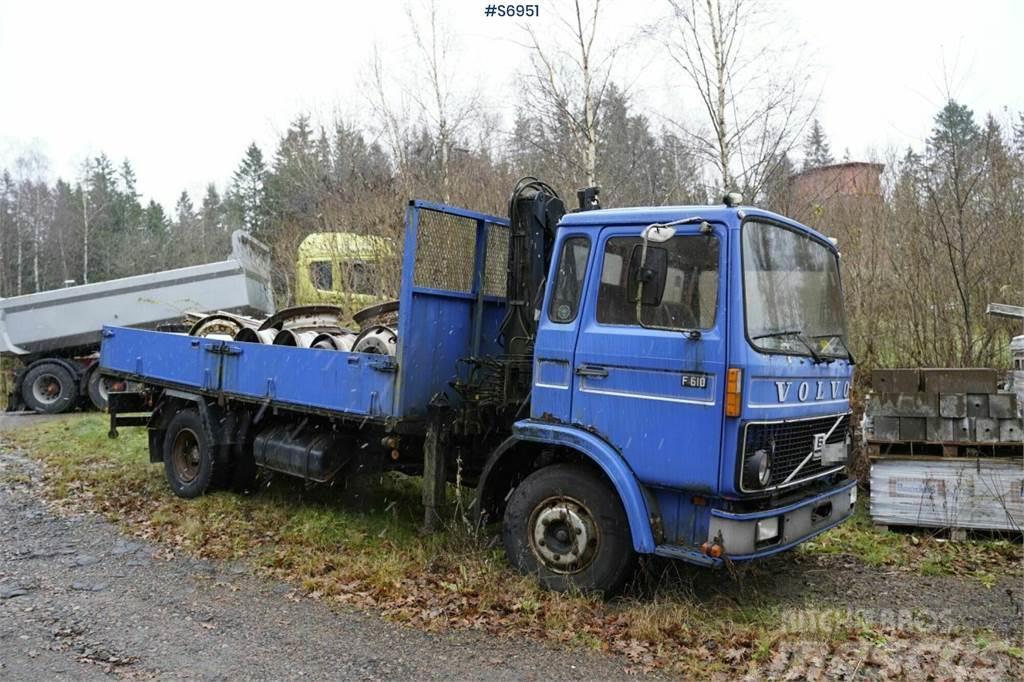Volvo F610 4x2 Old truck with crane REP.OBJECT Araç üzeri vinçler