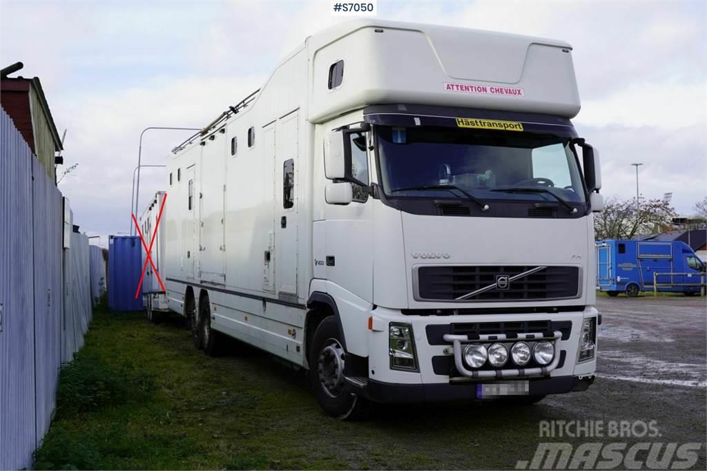 Volvo FH 400 6*2 Horse transport with room for 9 horses Hayvan nakil kamyonlari