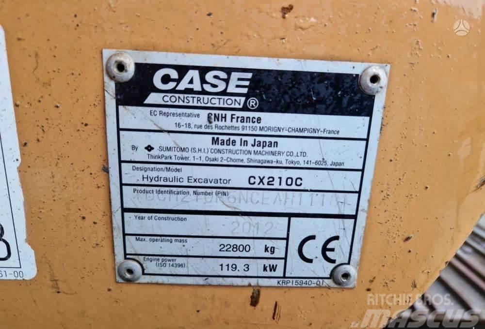 CASE CX210C garantija 300val jau LT Paletli ekskavatörler