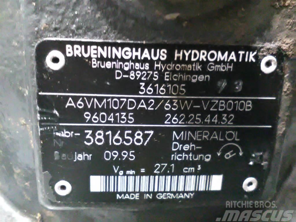 Brueninghaus Hydromatik A6VM107DA2/63W - Kramer 320 -Drive motor/Fahrmotor Hidrolik
