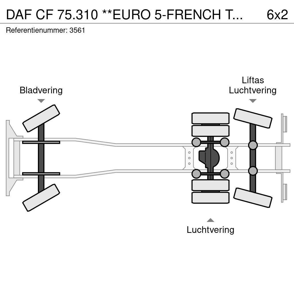DAF CF 75.310 **EURO 5-FRENCH TRUCK** Atik kamyonlari
