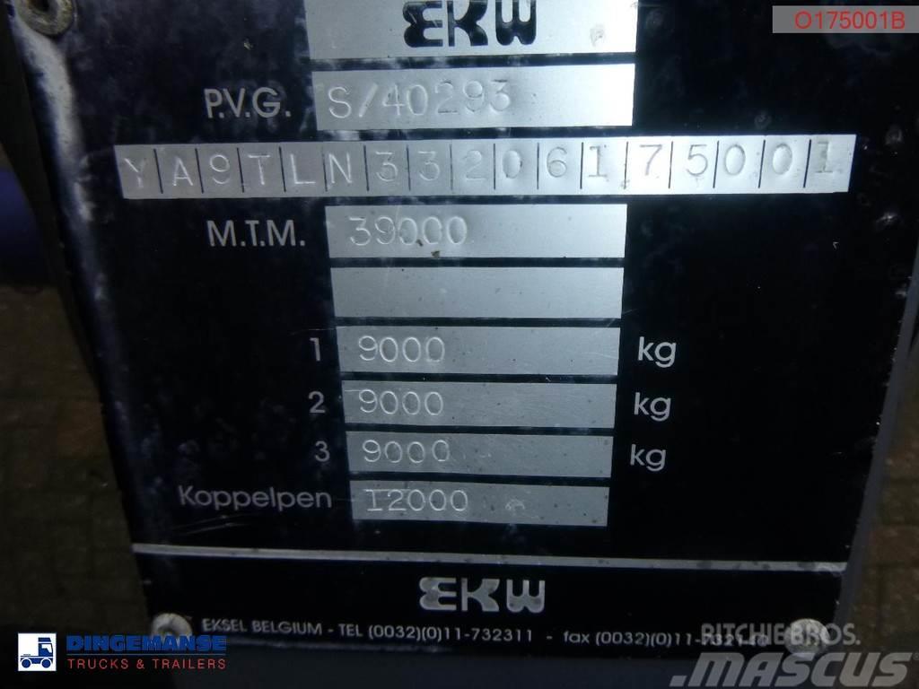 EKW Heavy oil tank inox 32.6 m3 / 1 comp Tanker yari çekiciler