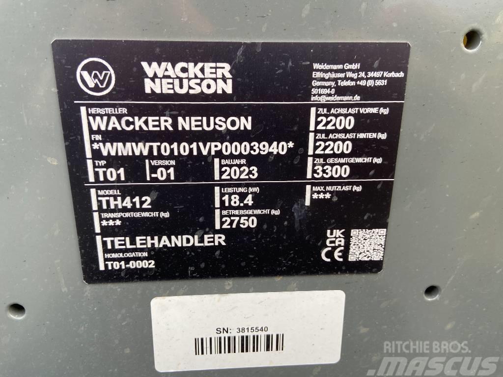 Wacker Neuson TH412 Teleskopik yükleyiciler
