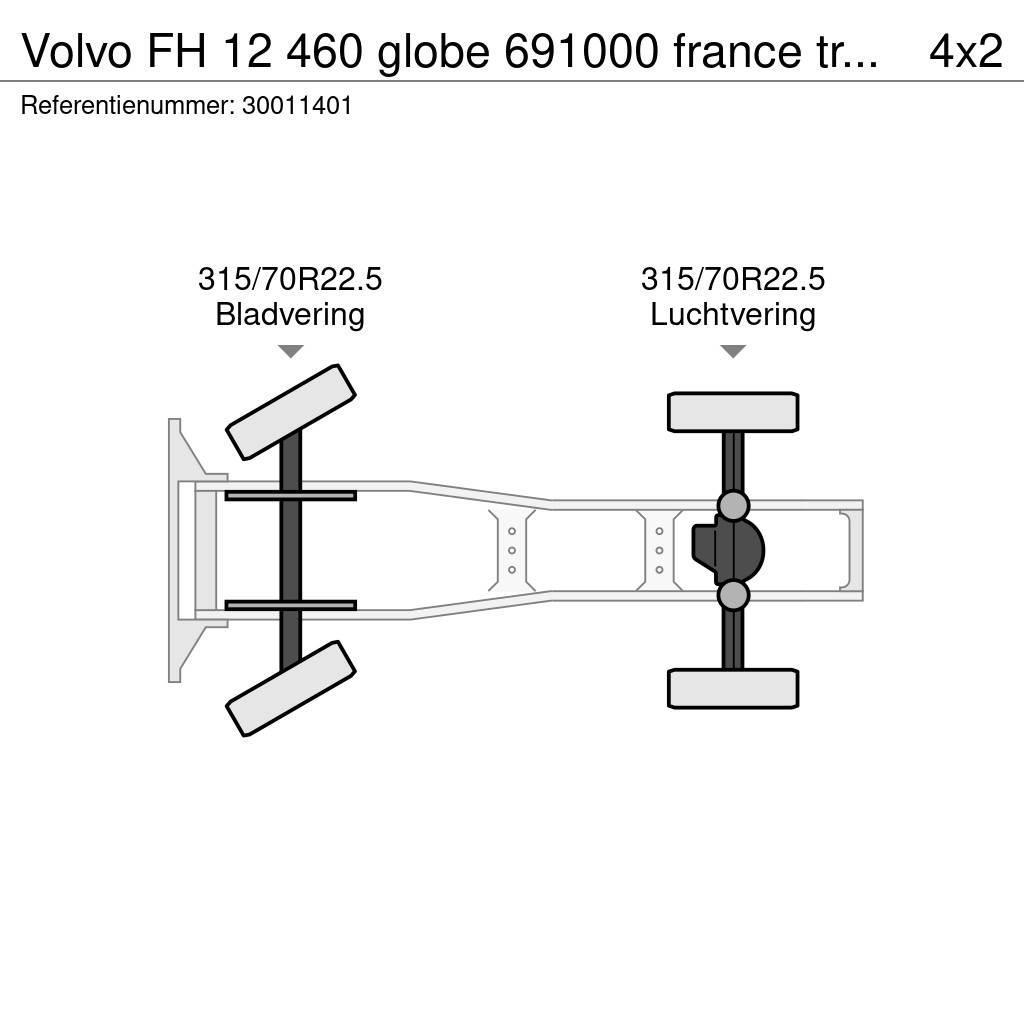 Volvo FH 12 460 globe 691000 france truck hydraulic Çekiciler