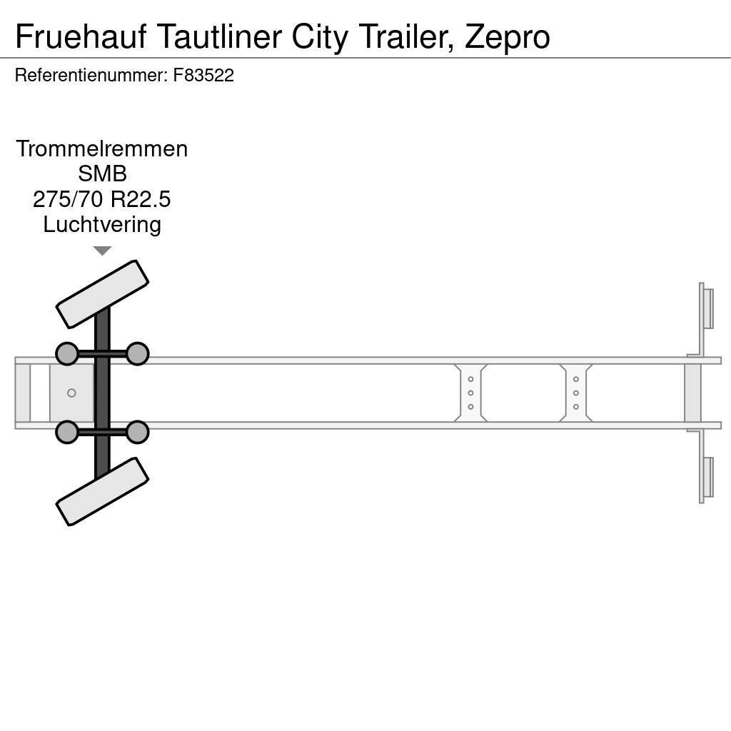 Fruehauf Tautliner City Trailer, Zepro Perdeli yari çekiciler