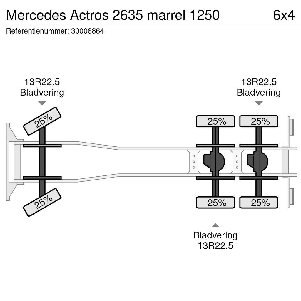 Mercedes-Benz Actros 2635 marrel 1250 Araç üzeri vinçler