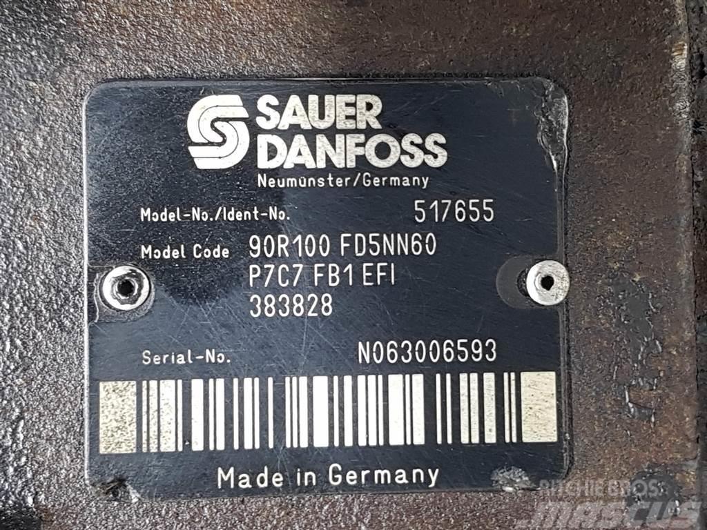 Sauer Danfoss 90R100FD5NN60P7C7-517655-Drive pump/Fahrpumpe Hidrolik