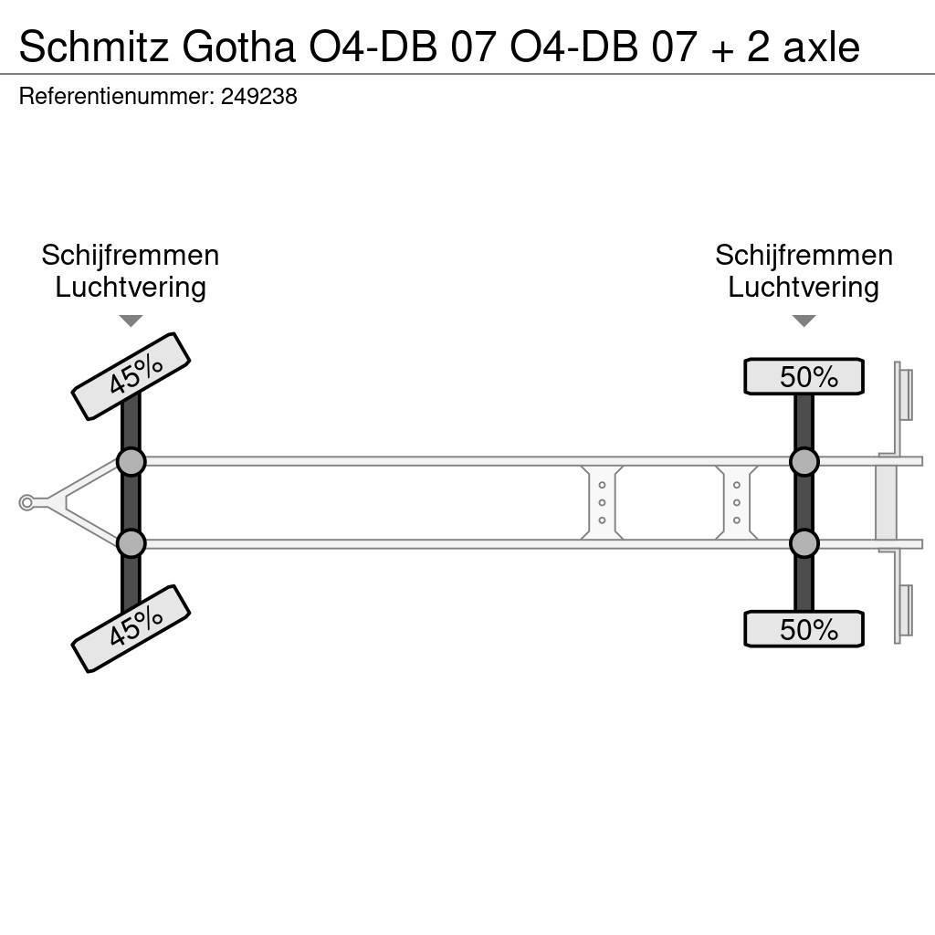 Schmitz Cargobull Gotha O4-DB 07 O4-DB 07 + 2 axle Kayar tenteli çekiciler