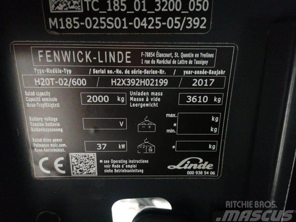 Linde H20T-02/600 LPG'li forkliftler