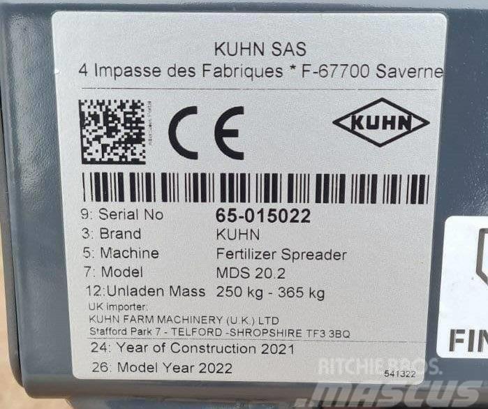 Kuhn MDS 20.2 Broadcaster Mineral gübre dagiticilar