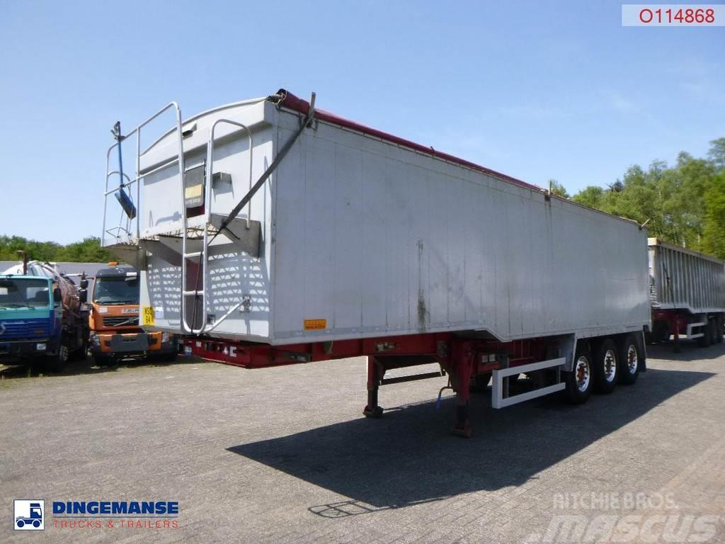 Wilcox Tipper trailer alu 55 m3 + tarpaulin Damperli çekiciler