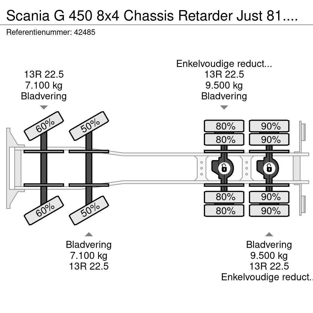 Scania G 450 8x4 Chassis Retarder Just 81.865 km! Çekiciler