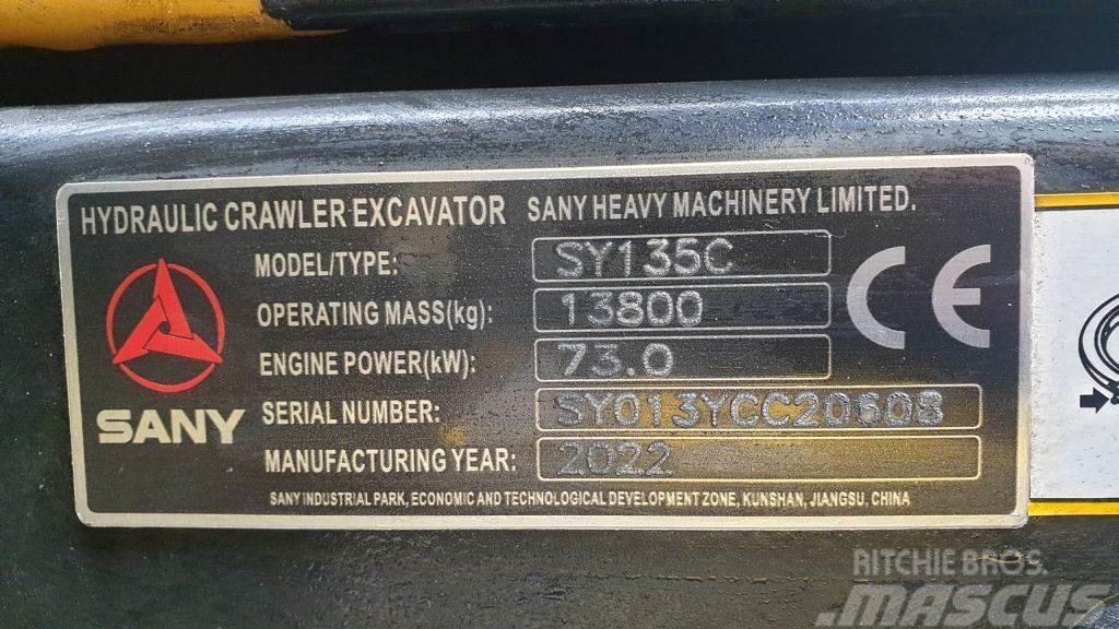 Sany SY135C Paletli ekskavatörler