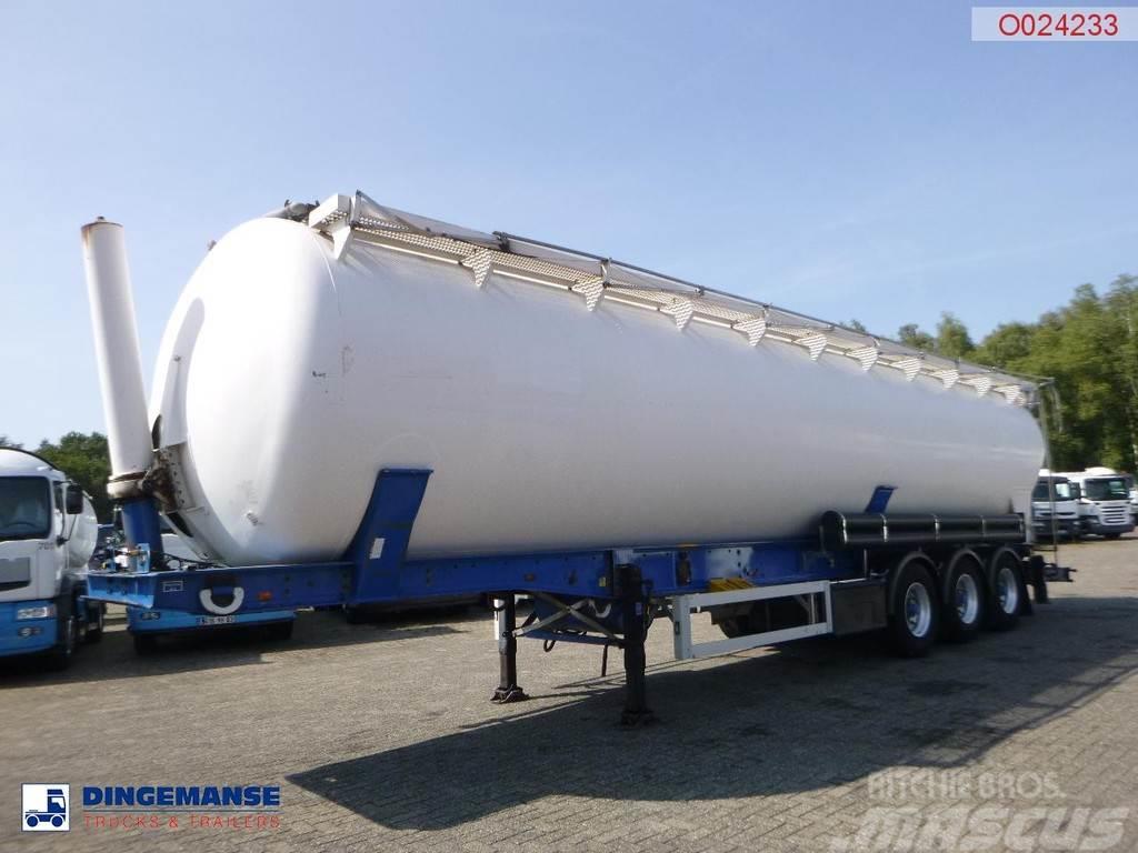 Feldbinder Powder tank alu 63 m3 / 1 comp (tipping) Tanker yari çekiciler