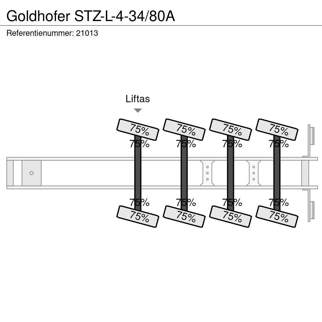 Goldhofer STZ-L-4-34/80A Low loader yari çekiciler
