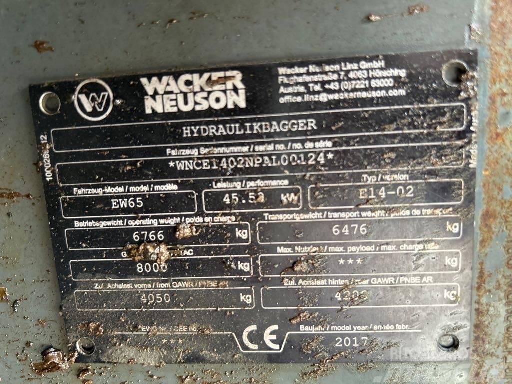 Wacker Neuson EW65 Lastik tekerli ekskavatörler