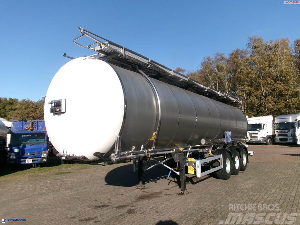 Feldbinder Chemical tank inox 37.5 m3 / 1 comp Tanker yari çekiciler
