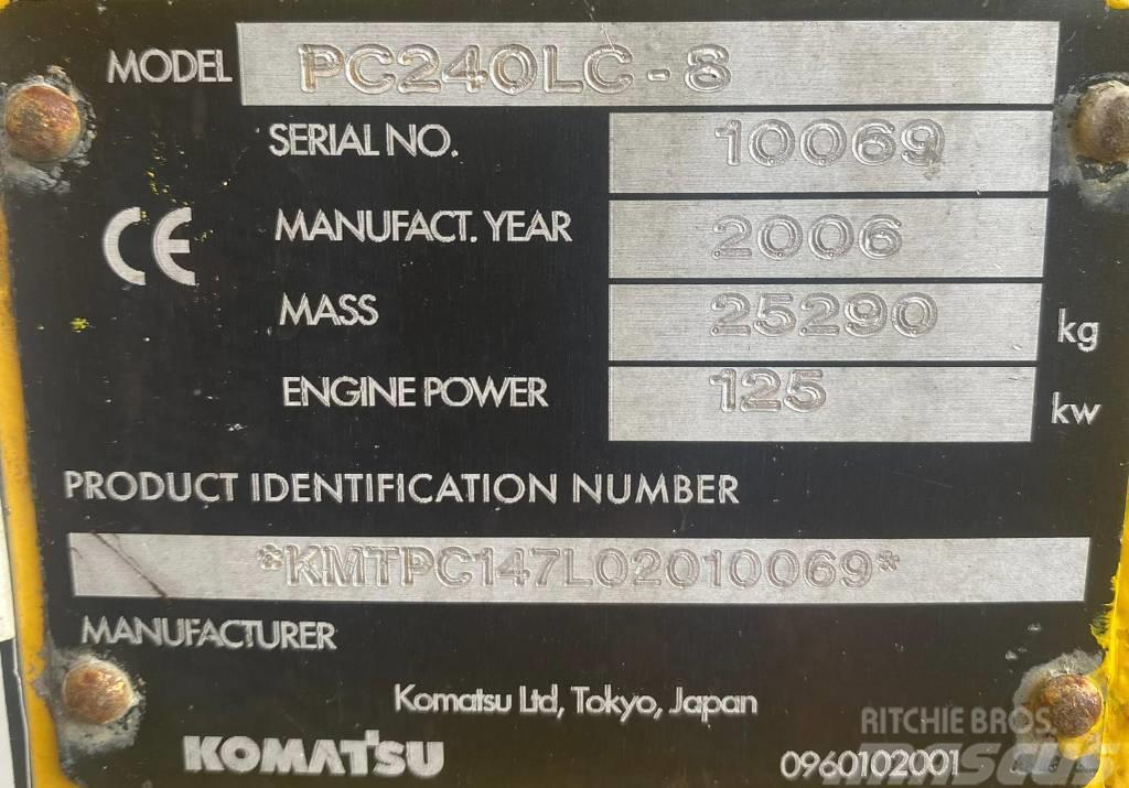 Komatsu PC 240 LC-8 Paletli ekskavatörler