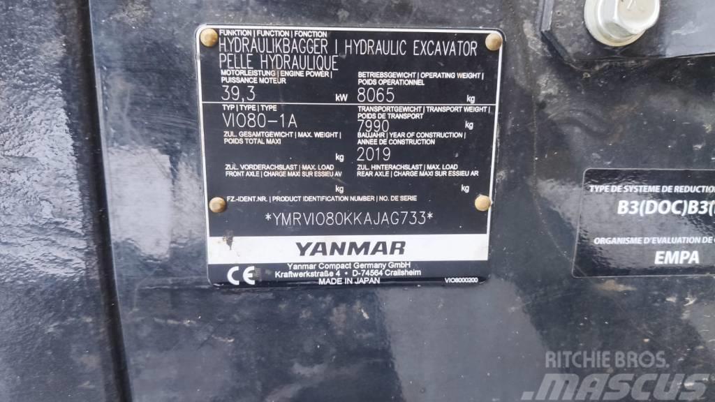 Yanmar Vio 80-1A Midi ekskavatörler 7 - 12 t