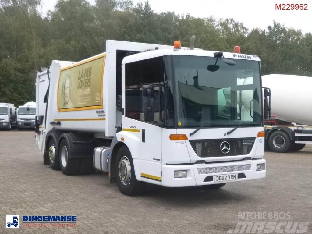 Mercedes-Benz Econic 2629 6x2 RHD Faun Variopress refuse truck Atik kamyonlari