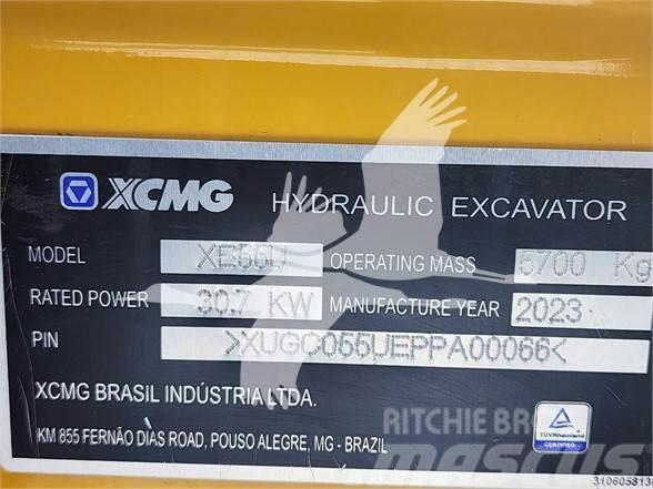 XCMG XE55U Mini ekskavatörler, 7 tona dek