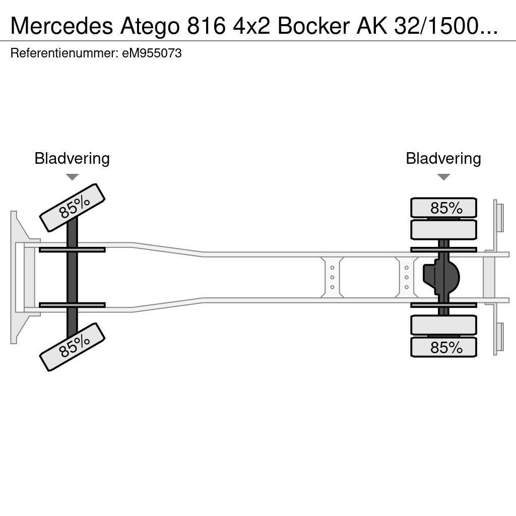 Mercedes-Benz Atego 816 4x2 Bocker AK 32/1500 SPS crane Yol-Arazi Tipi Vinçler (AT)
