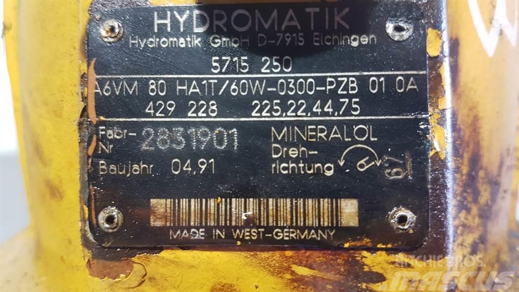 Hydromatik A6VM80HA1T/60W - Drive motor/Fahrmotor/Rijmotor Hidrolik